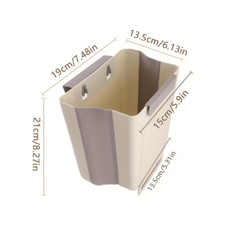 Basurero Plegable Colgante Eco-Space Organiza tu Cocina sin Perder Espacio.