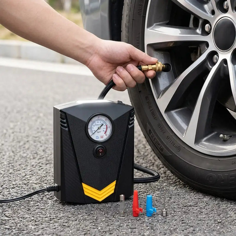 🚨 ¡Evita quedarte varado! Compresor Inflador Portátil 12V: Tu Solución Inmediata en Cualquier Emergencia 🚗💨